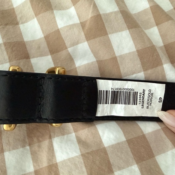 NWT Aritzia Legendary Solid Brass Leather Belt - Picture 4 of 6